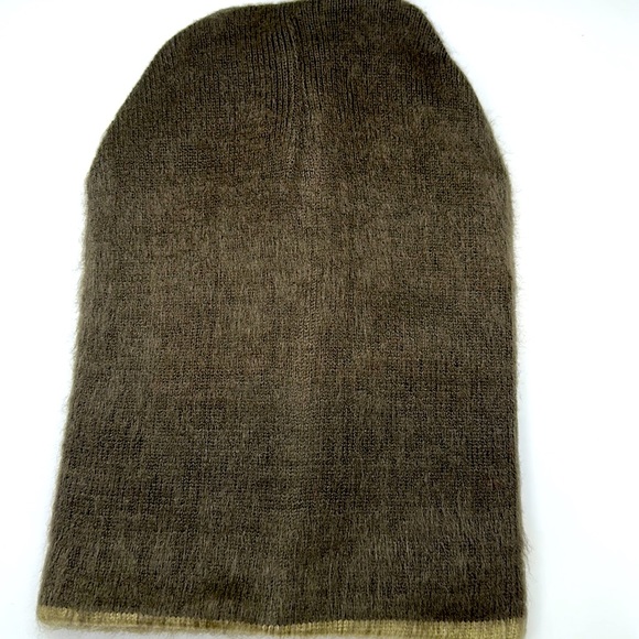 Dark cream n dark coffee beanie cap hat handmade Ecuadorian brand new alpaca - Picture 2 of 6